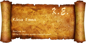 Kása Emma névjegykártya