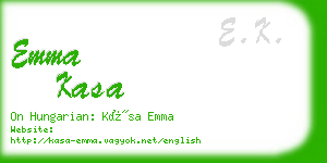 emma kasa business card